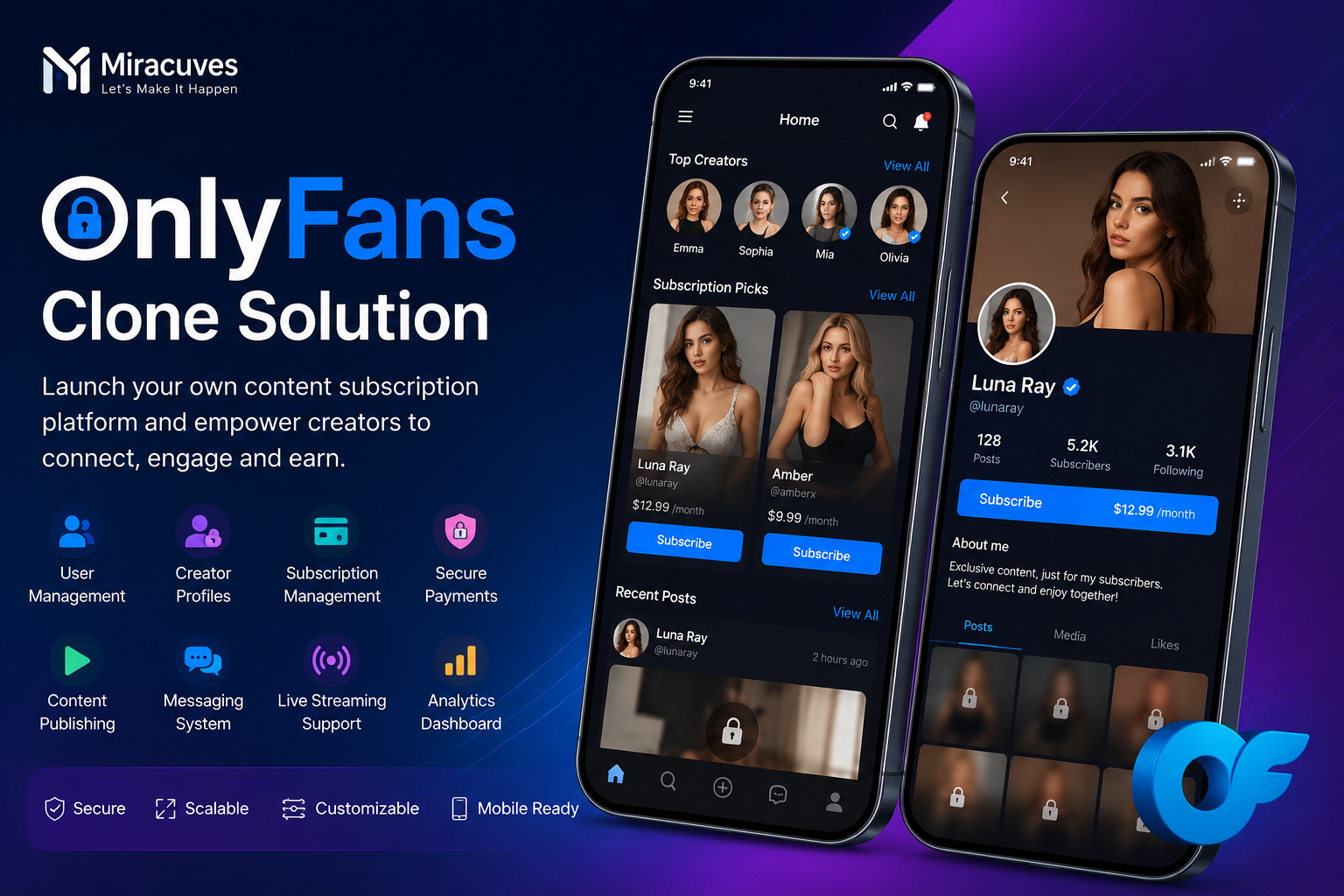 OnlyFans Clone Solution for Creator Platforms