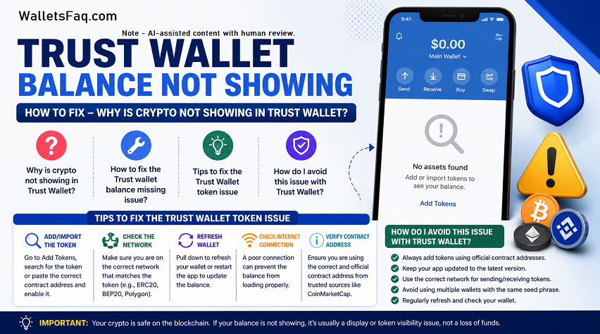 How to Fix Trust Wallet Balance Not Showing?