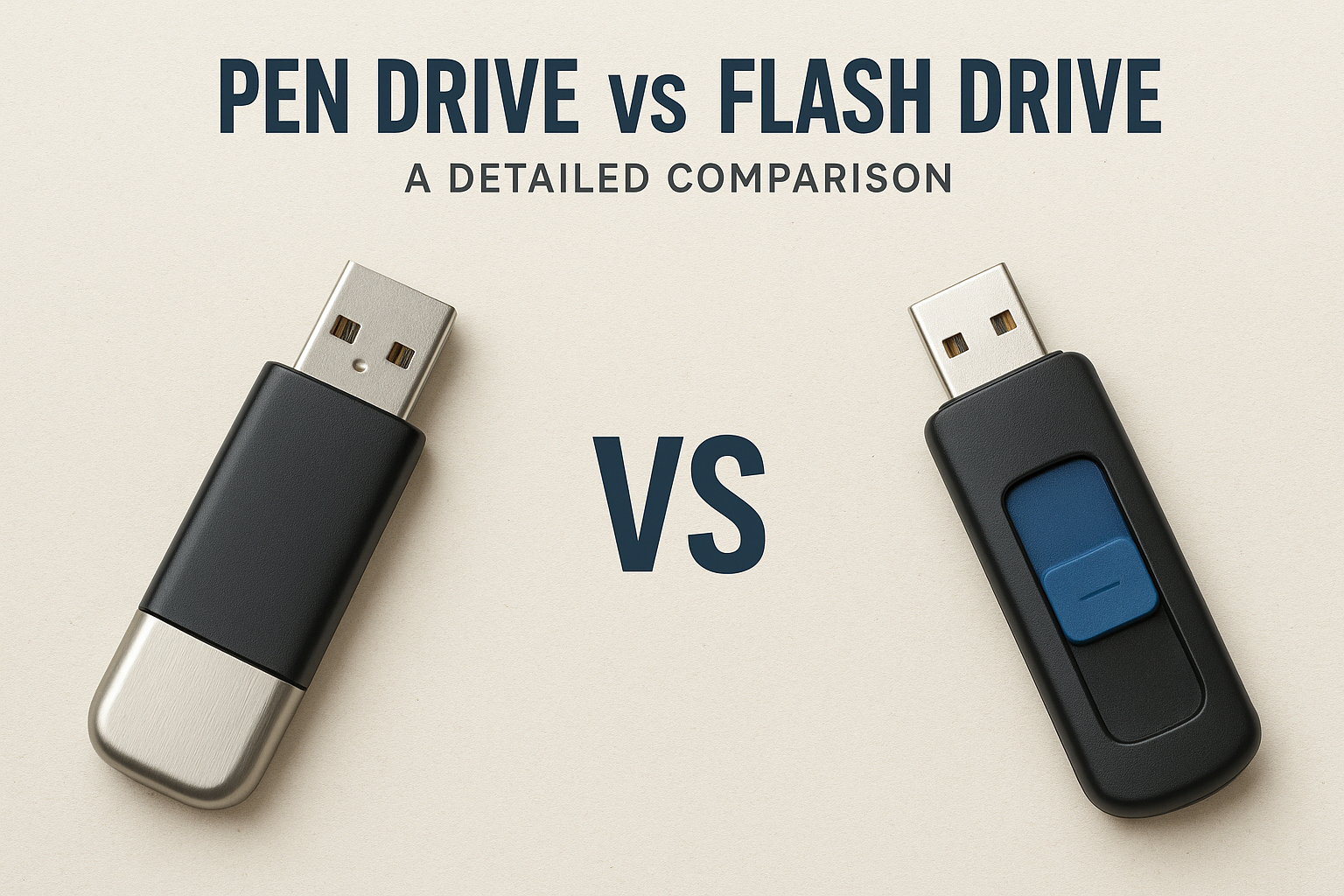 Pen Drive vs Flash Drive – A Detailed Comparison