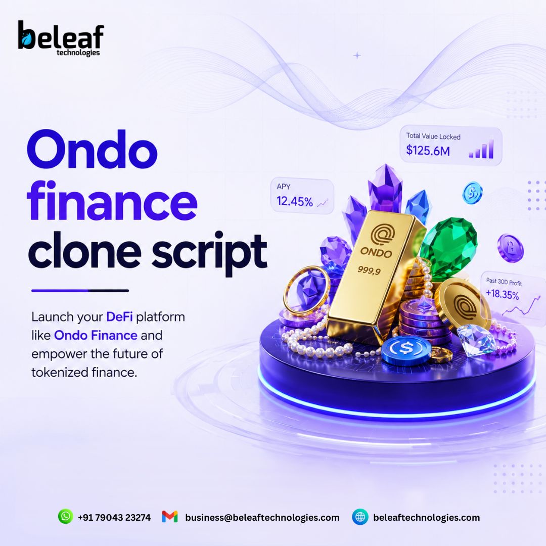 Build a Profitable DeFi Platform with an Ondo Finance Clone Script