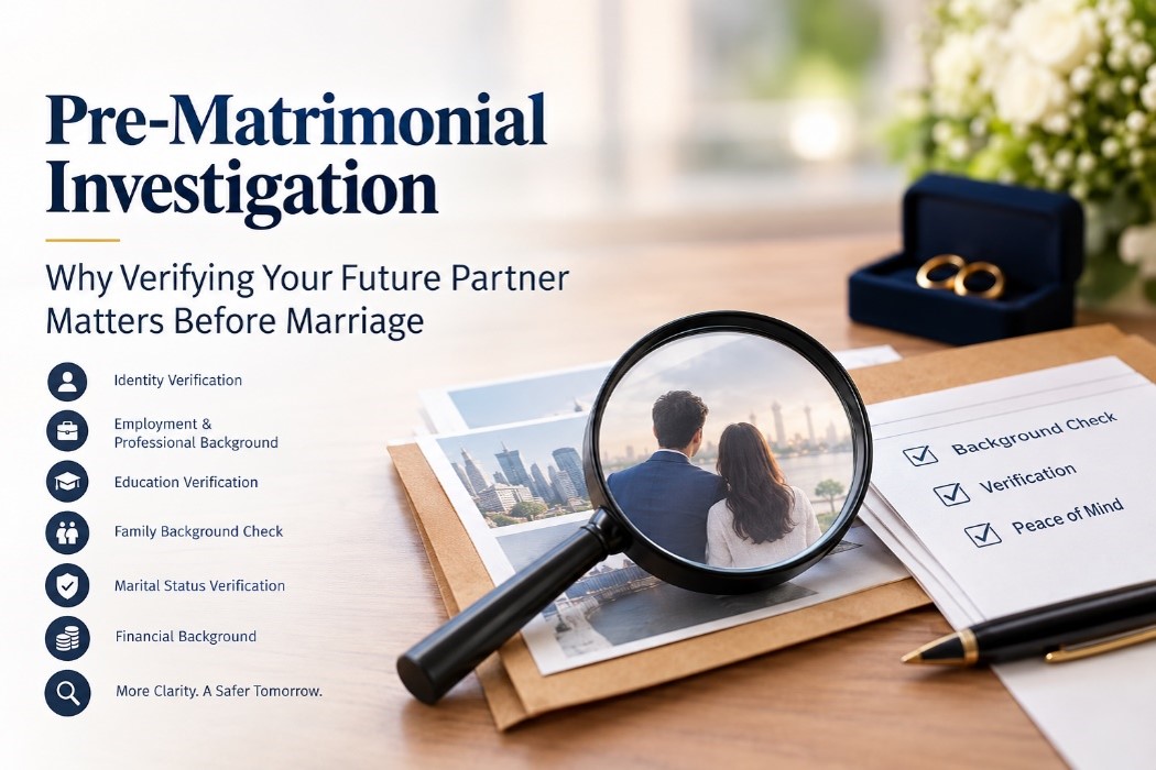 PRE MATRIMONIAL INVESTIGATIONS - Advance Detective Agency