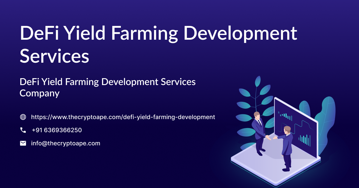 DeFi Yield Farming Development Services for Sustainable Crypto Rewards