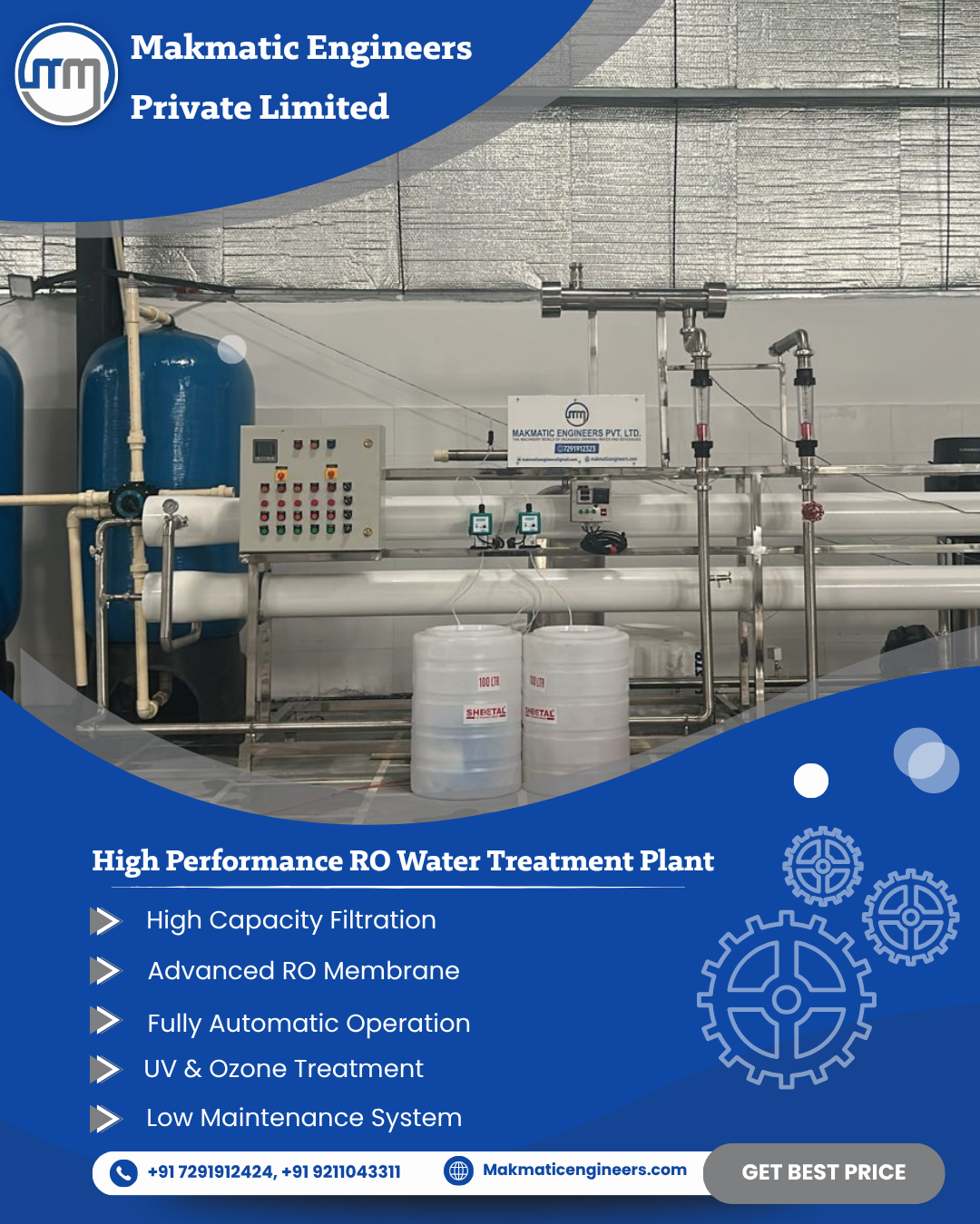 Automatic Mineral Water Plant Setup Supplier Delhi 2026 | Makmatic Engineers