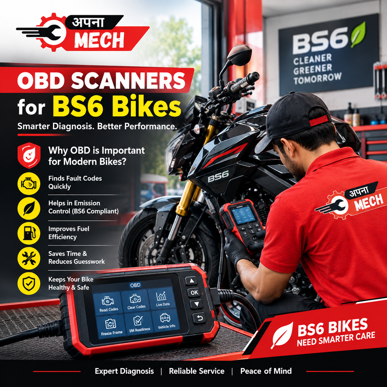 Bike Service at Home in Gurgaon - Apna Mech