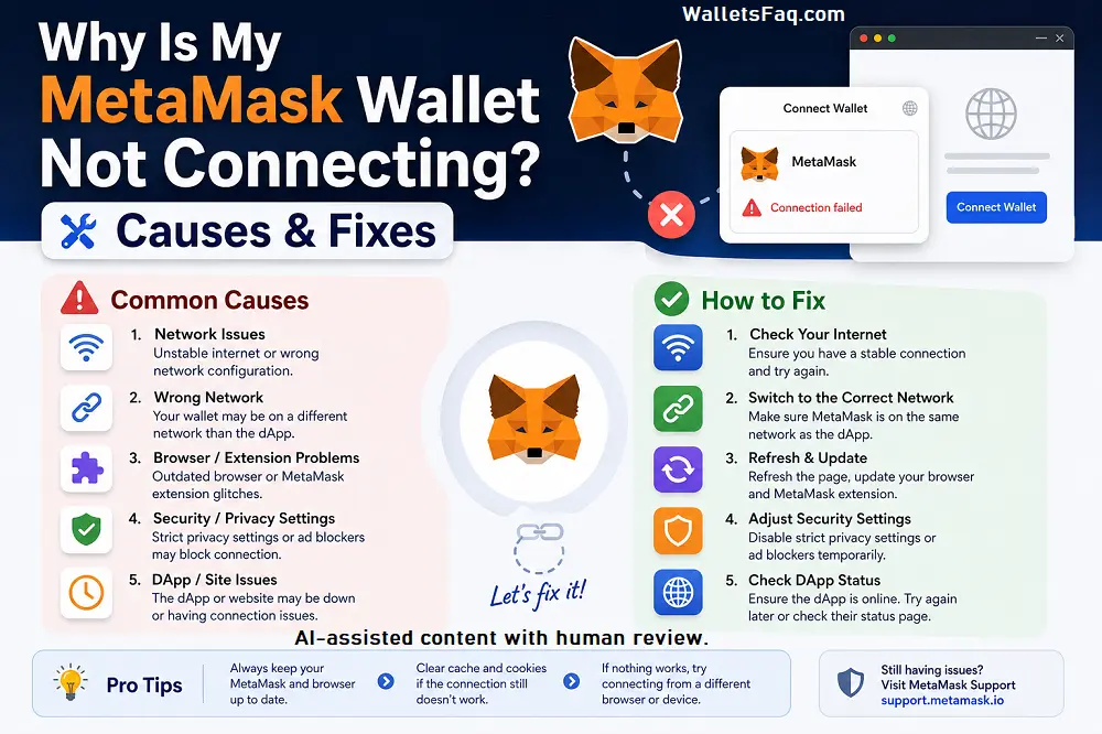 Why Is My MetaMask Wallet Not Connecting? Causes & Fixes