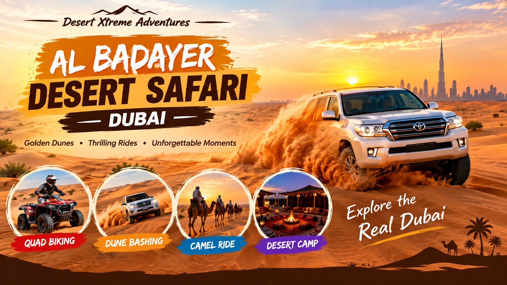 Al Badayer Desert Safari Dubai - Red Dunes Adventure
