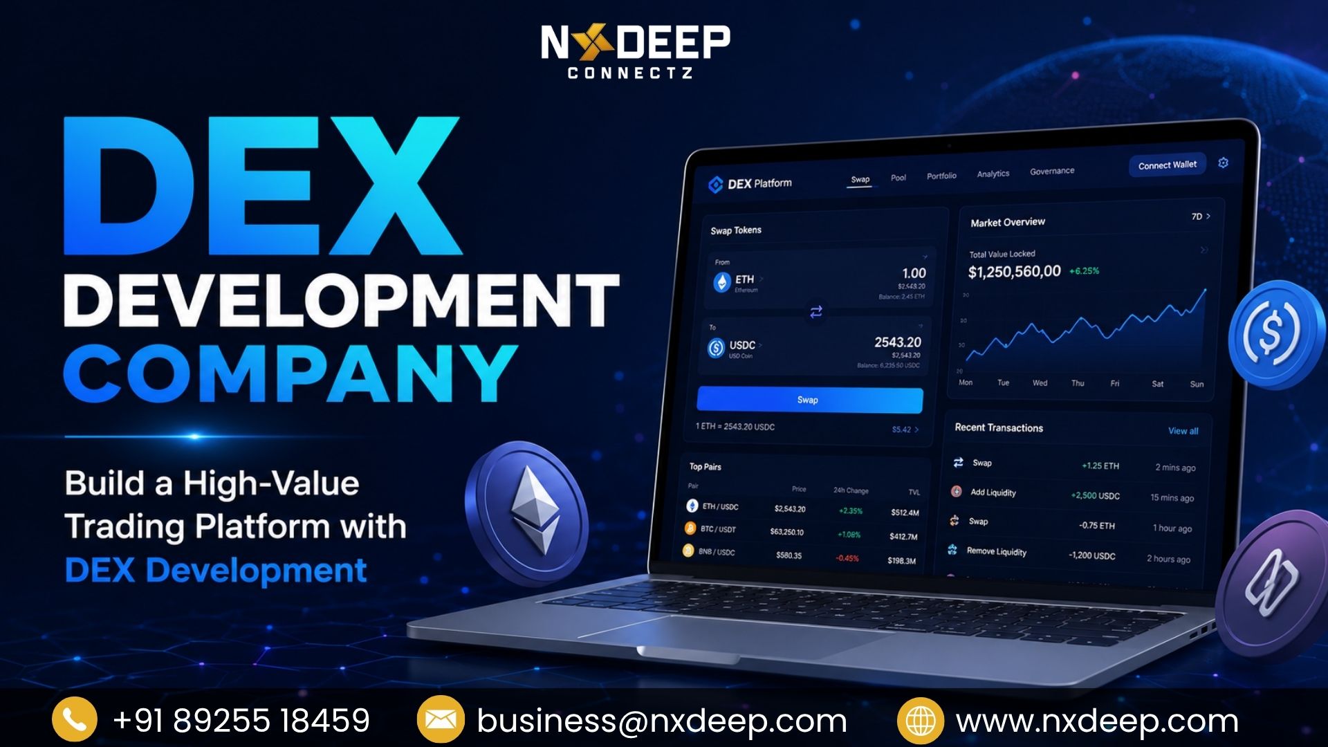 Build Reliable Decentralized Trading Platforms with DEX Development
